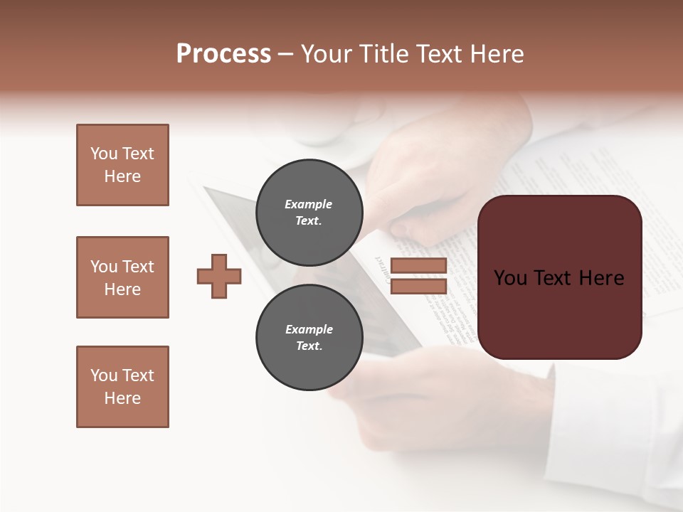 Male Businessman Media PowerPoint Template