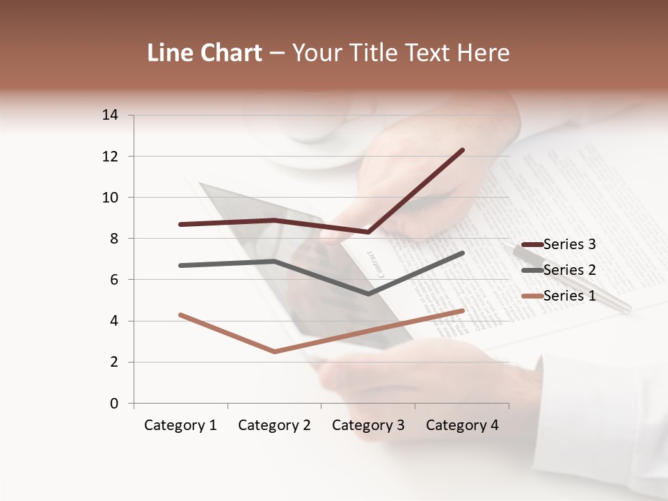 Male Businessman Media PowerPoint Template