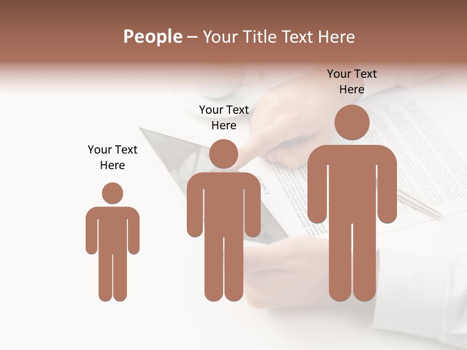 Male Businessman Media PowerPoint Template