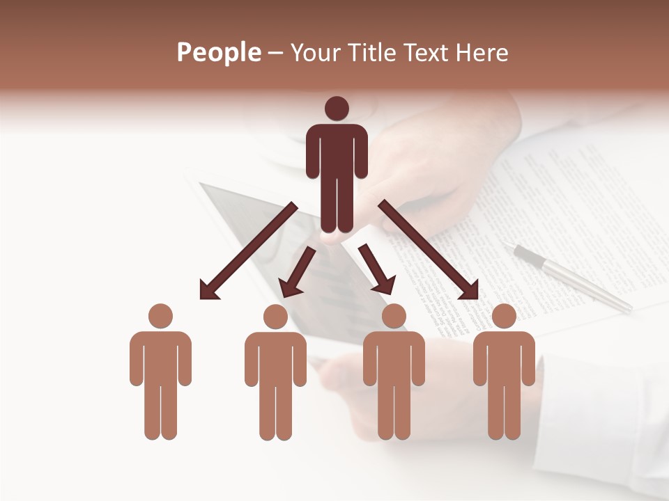 Male Businessman Media PowerPoint Template