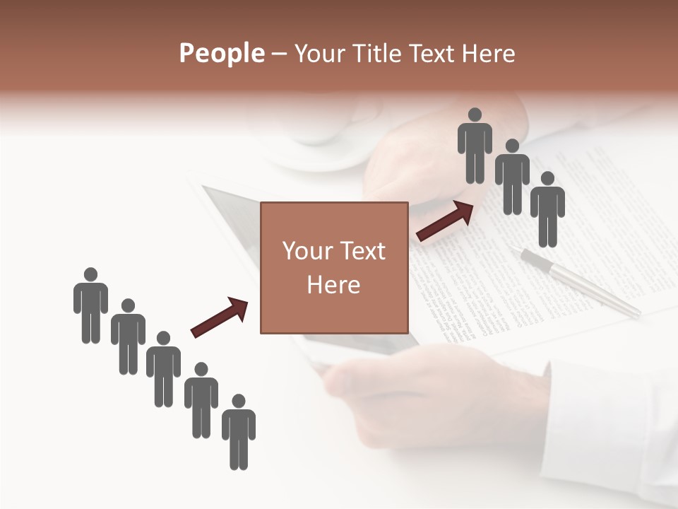 Male Businessman Media PowerPoint Template