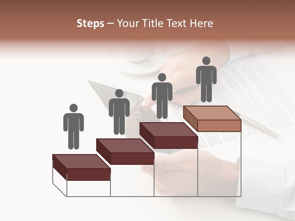 Male Businessman Media PowerPoint Template