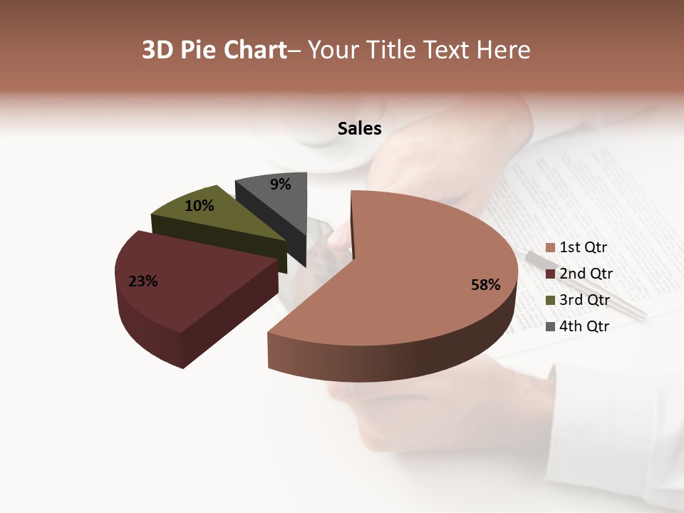 Male Businessman Media PowerPoint Template