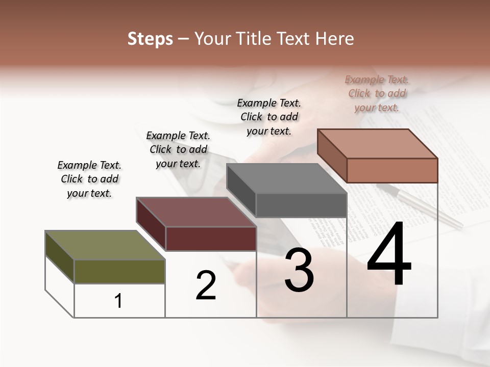 Male Businessman Media PowerPoint Template
