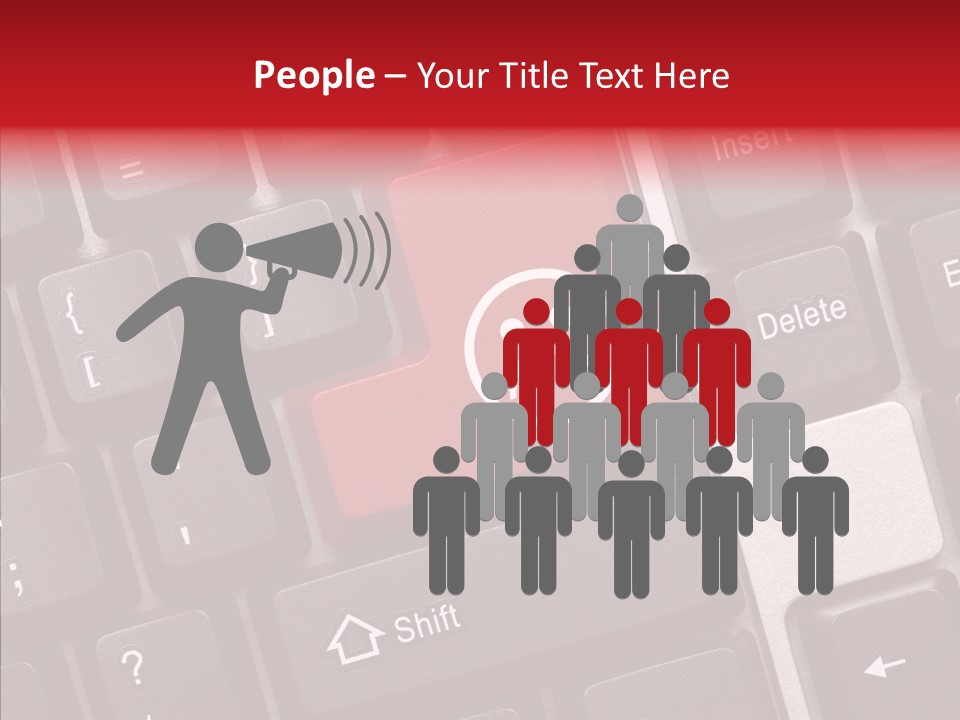 Work Conceptual Computer PowerPoint Template