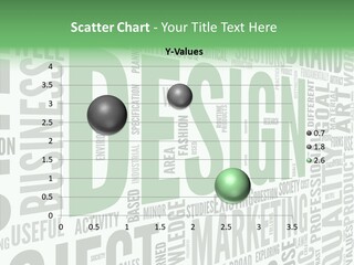 White Text Shape PowerPoint Template