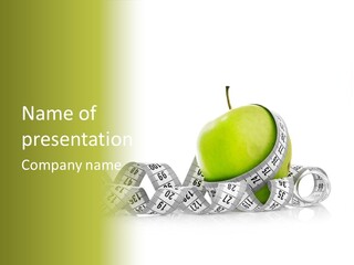 Cut Apple Serpent PowerPoint Template