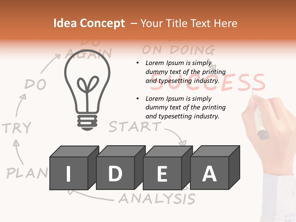 Idea Horizontal Concepts PowerPoint Template