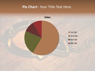 Handcuffs Revenue Crime PowerPoint Template