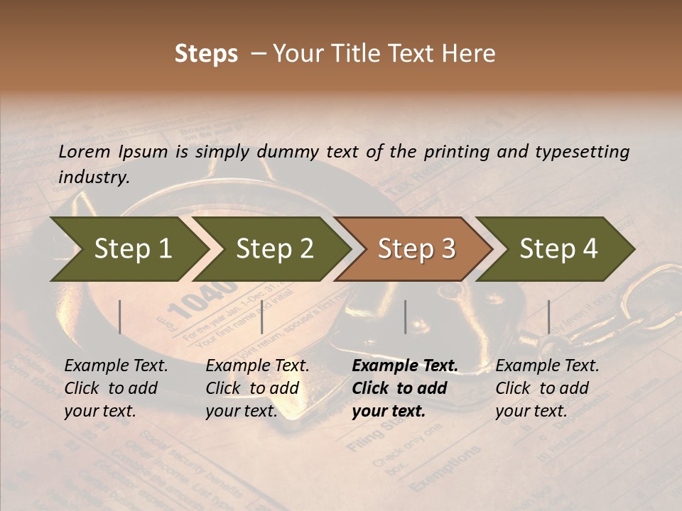 Handcuffs Revenue Crime PowerPoint Template