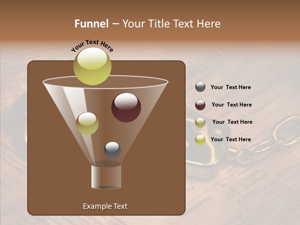 Handcuffs Revenue Crime PowerPoint Template