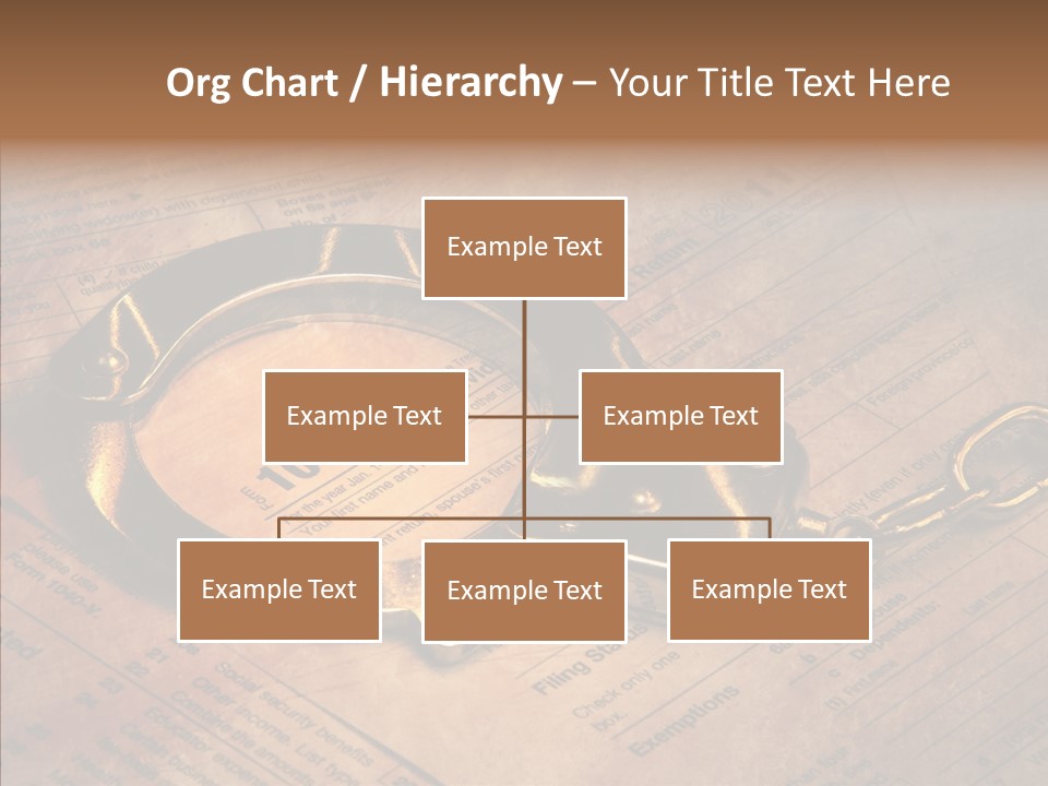 Handcuffs Revenue Crime PowerPoint Template