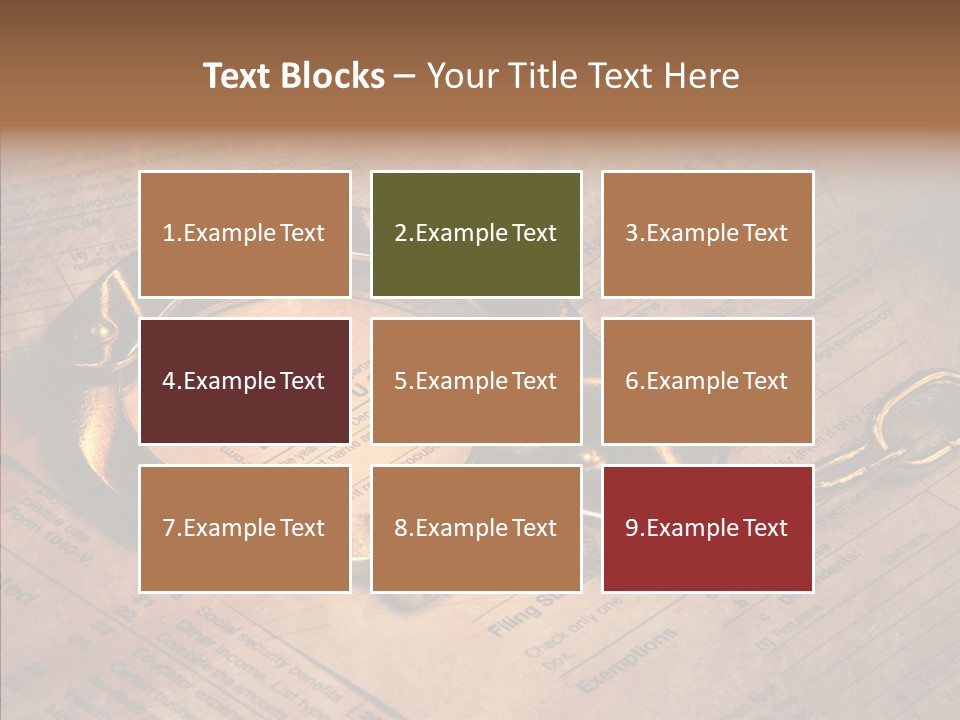 Handcuffs Revenue Crime PowerPoint Template
