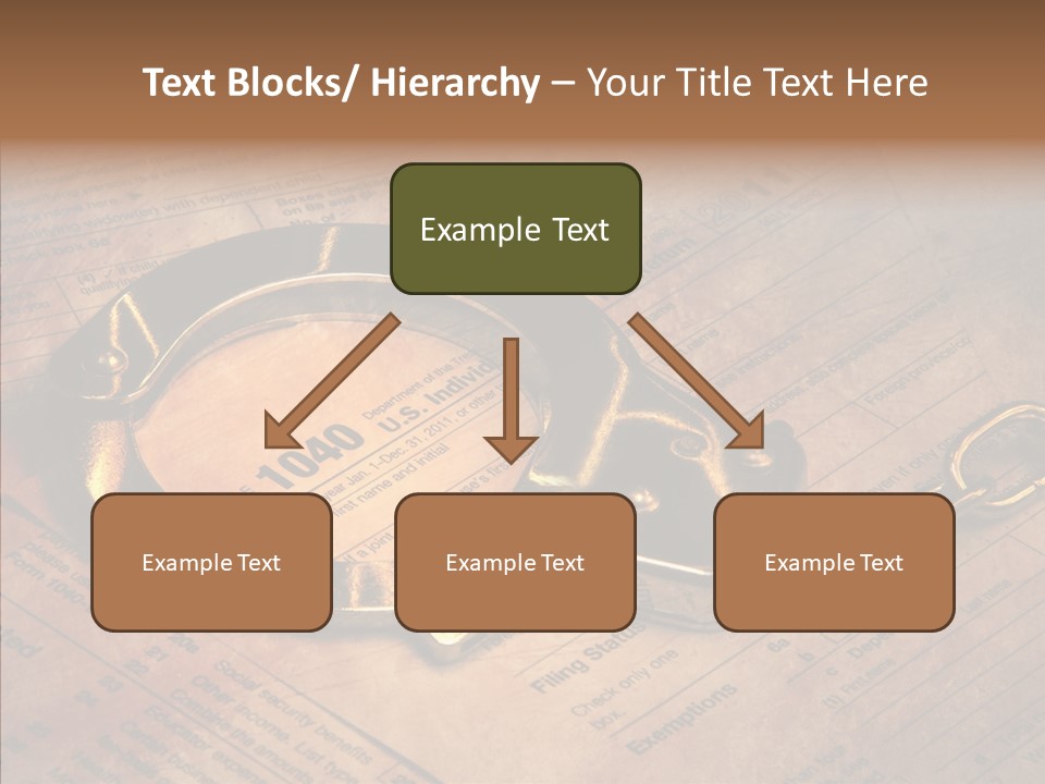 Handcuffs Revenue Crime PowerPoint Template