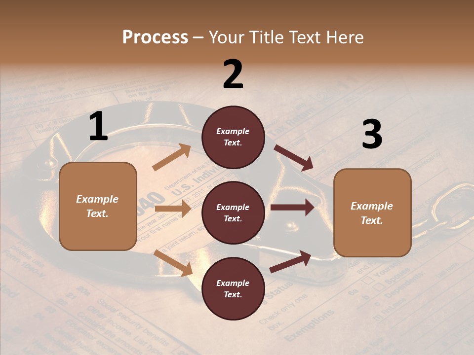 Handcuffs Revenue Crime PowerPoint Template