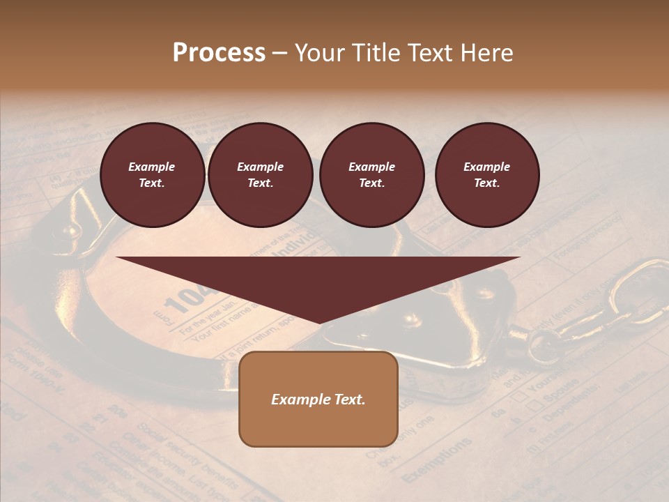 Handcuffs Revenue Crime PowerPoint Template