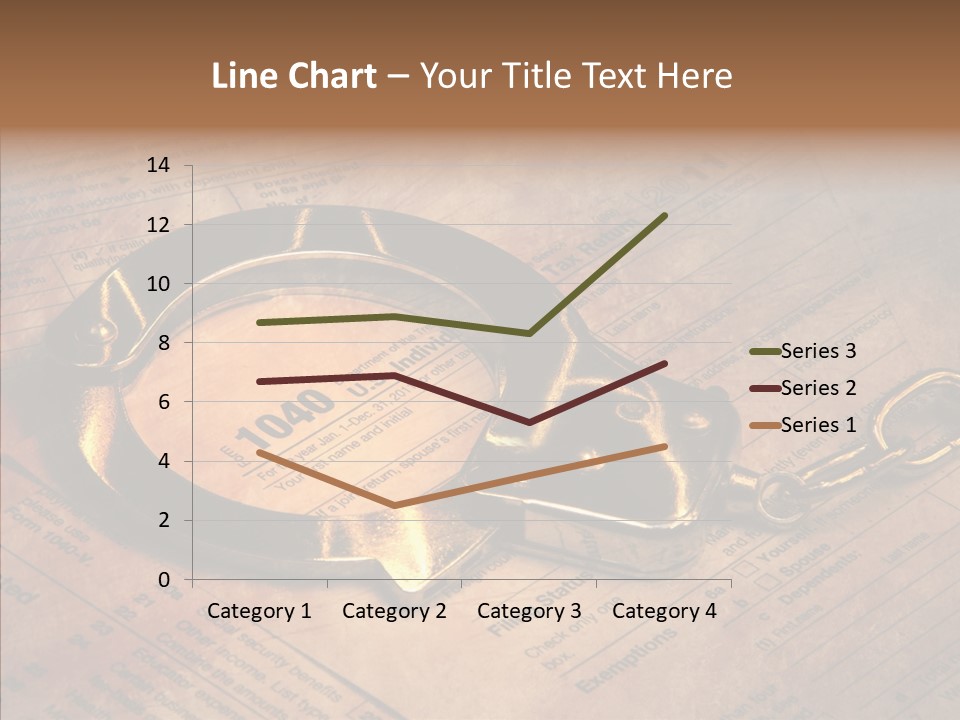Handcuffs Revenue Crime PowerPoint Template