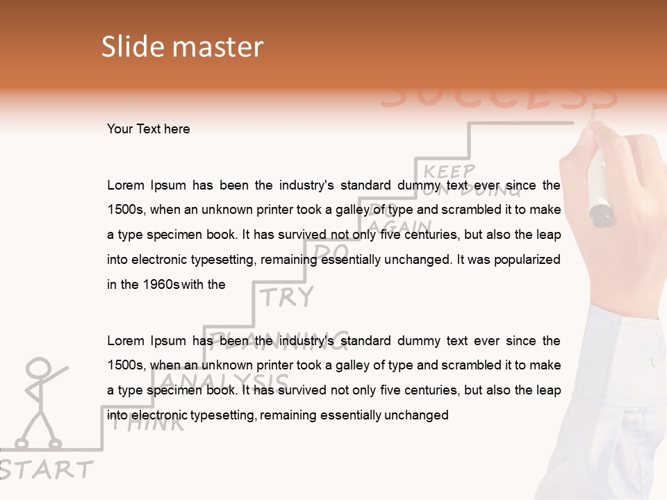 Shirt Writing Concepts PowerPoint Template
