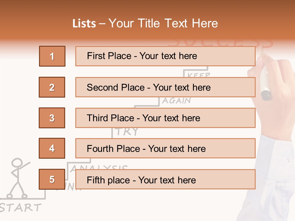 Shirt Writing Concepts PowerPoint Template