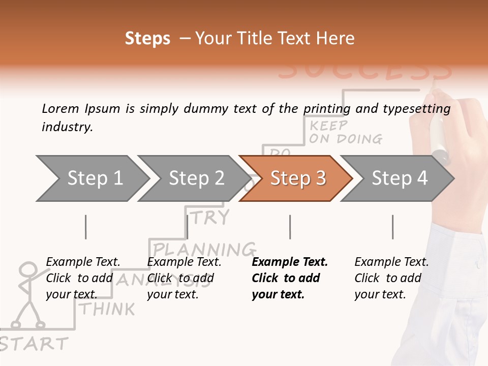 Shirt Writing Concepts PowerPoint Template