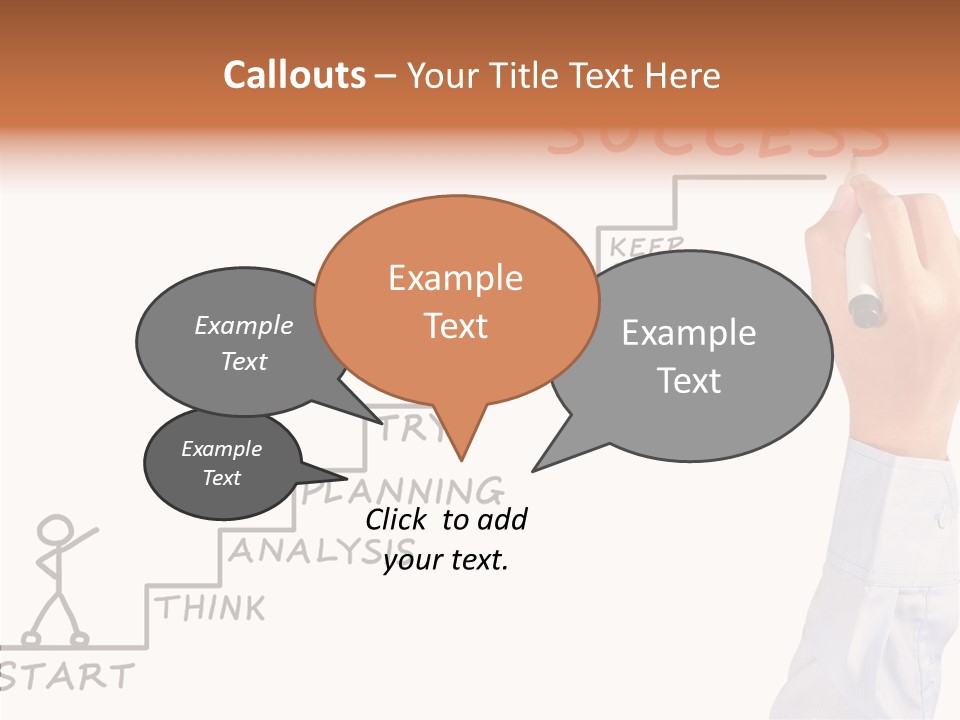 Shirt Writing Concepts PowerPoint Template