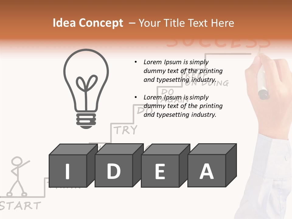 Shirt Writing Concepts PowerPoint Template