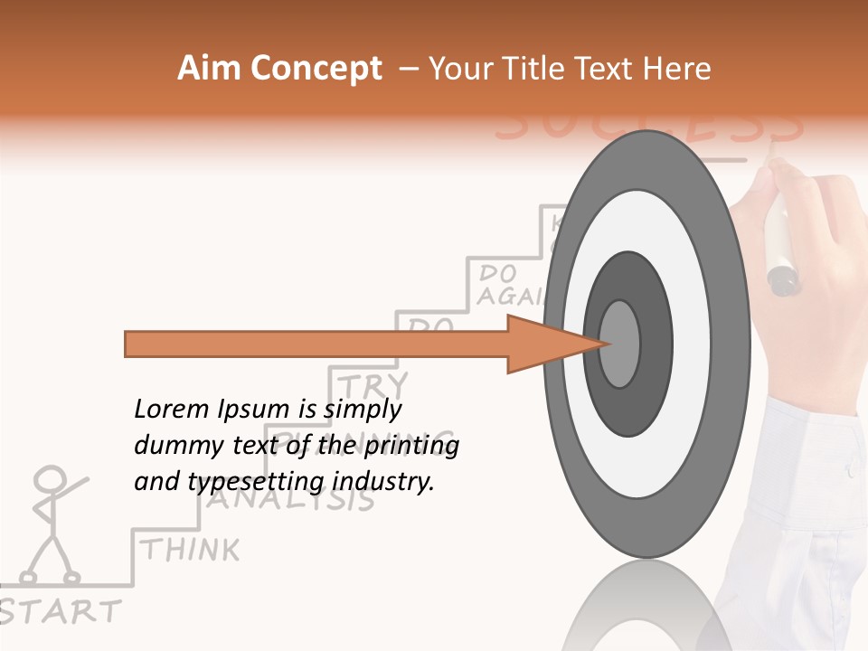 Shirt Writing Concepts PowerPoint Template