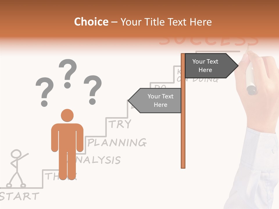 Shirt Writing Concepts PowerPoint Template