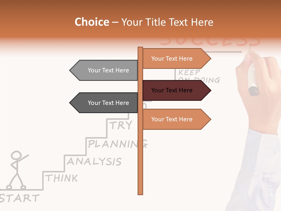 Shirt Writing Concepts PowerPoint Template