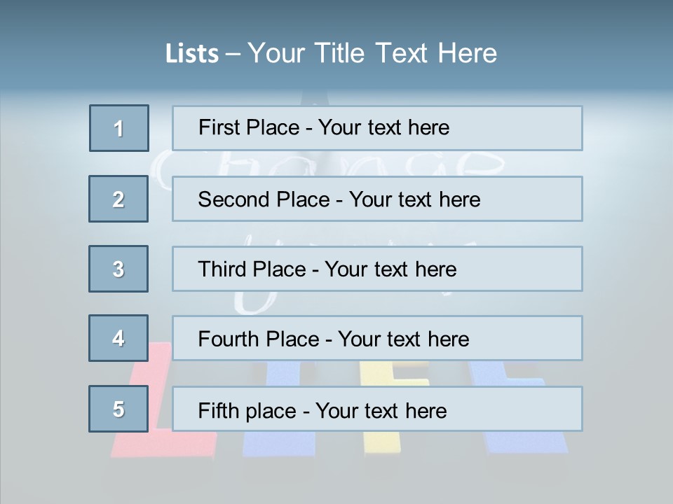 Conceptual Idea Word PowerPoint Template