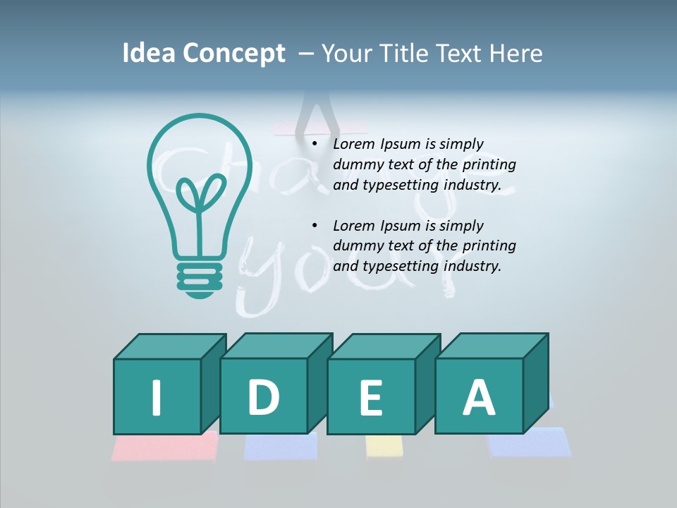 Conceptual Idea Word PowerPoint Template