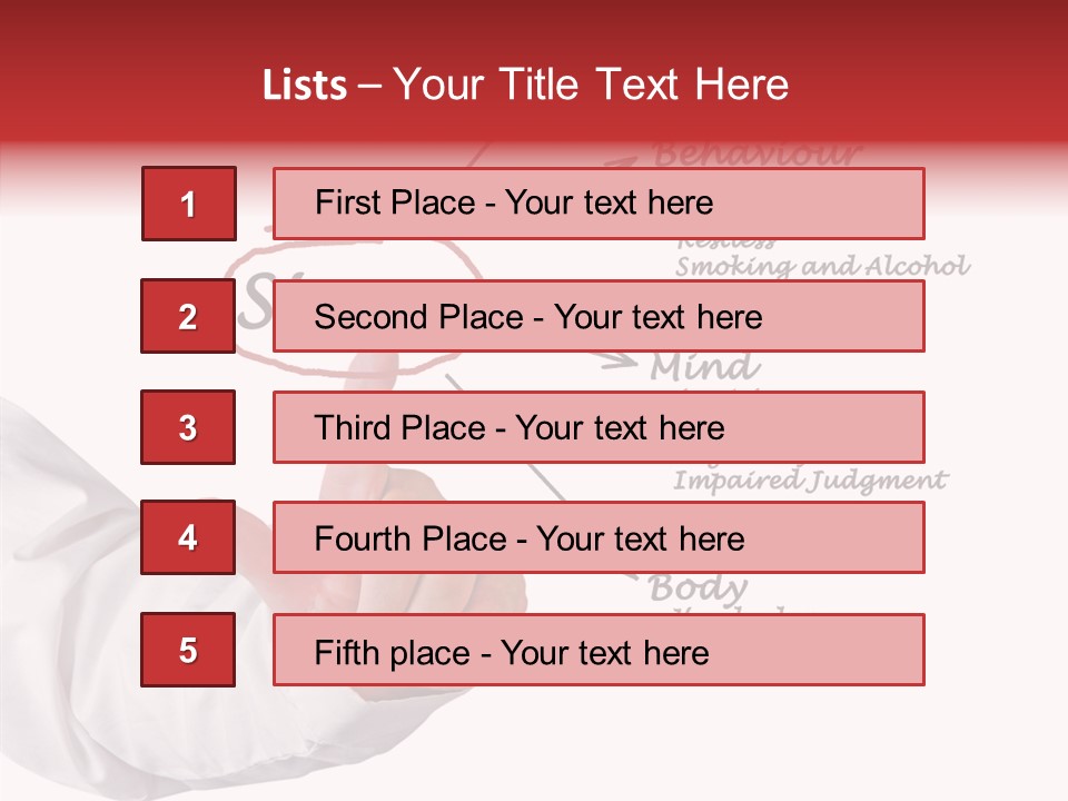 Breathless Prone Alcohol PowerPoint Template