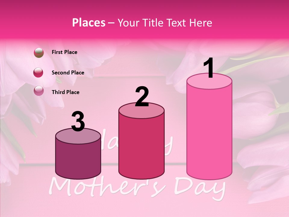 Text Tulip Leaves PowerPoint Template