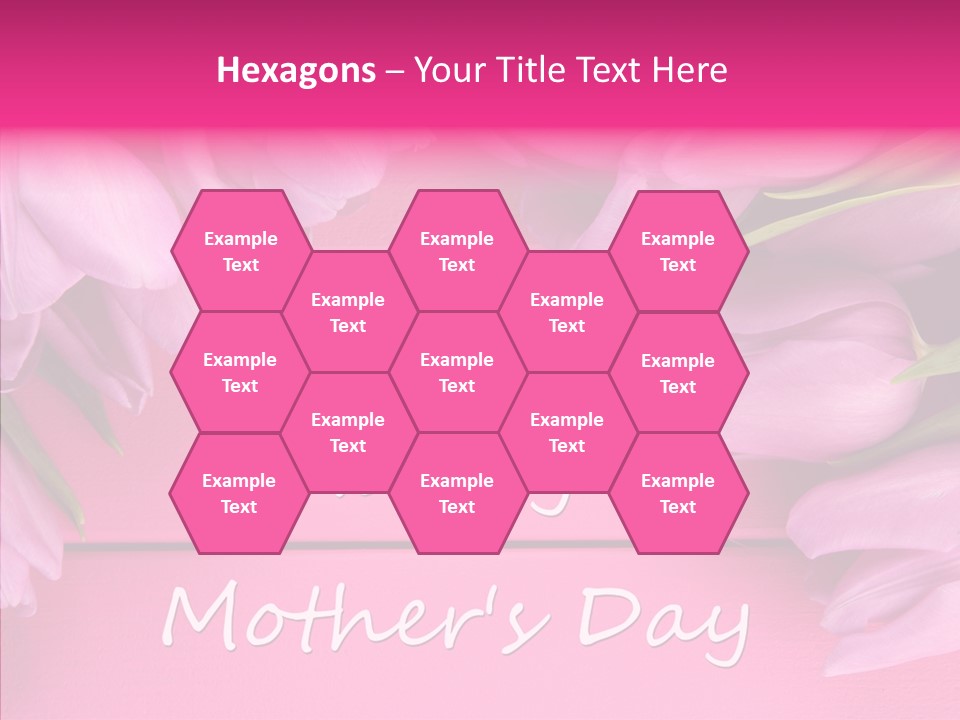 Text Tulip Leaves PowerPoint Template