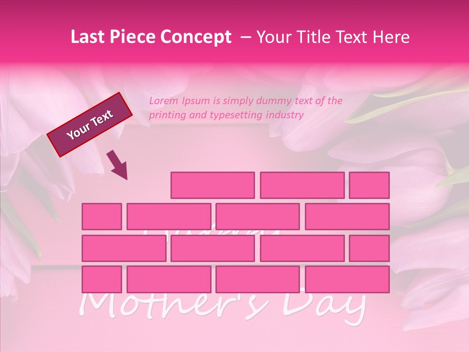 Text Tulip Leaves PowerPoint Template