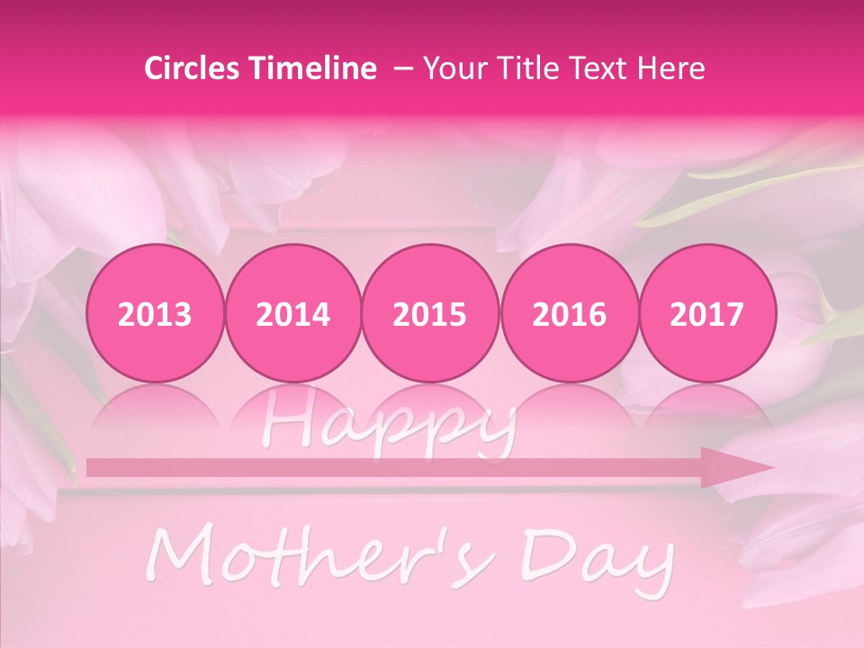 Text Tulip Leaves PowerPoint Template