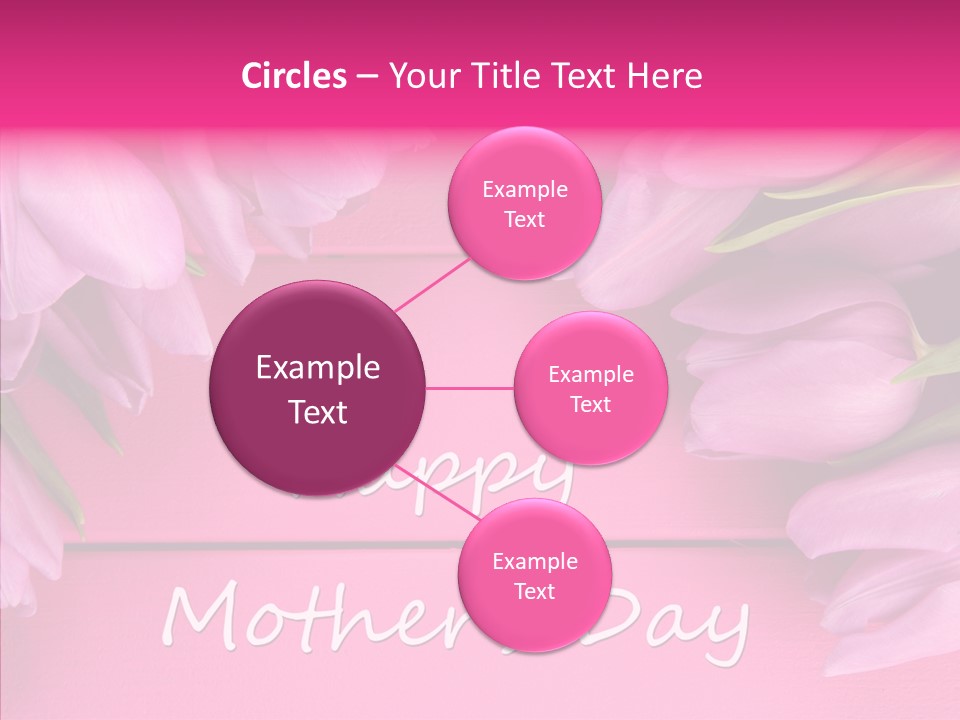 Text Tulip Leaves PowerPoint Template