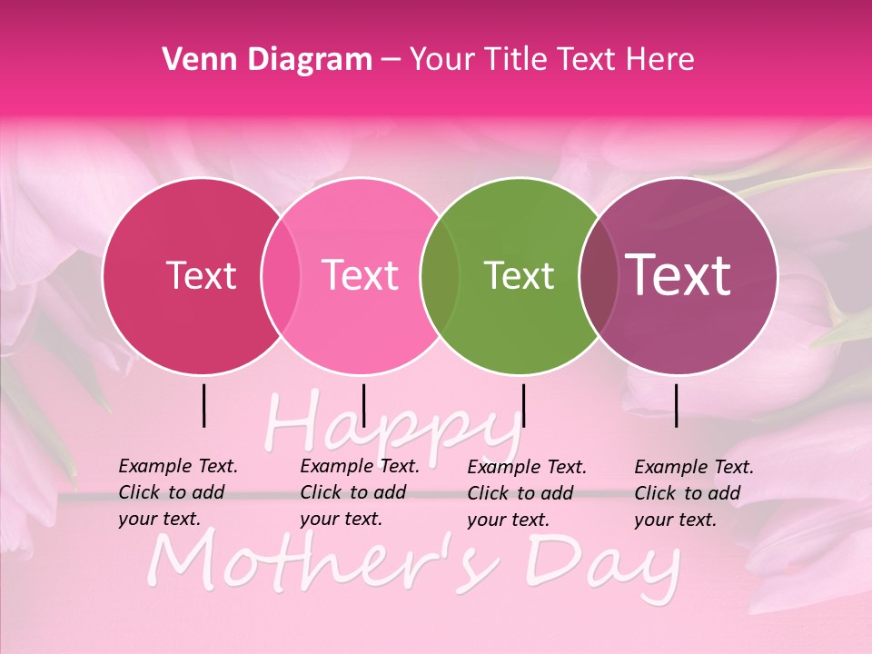 Text Tulip Leaves PowerPoint Template