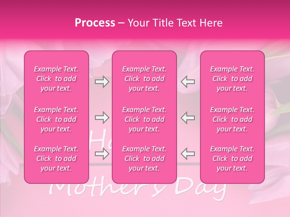 Text Tulip Leaves PowerPoint Template