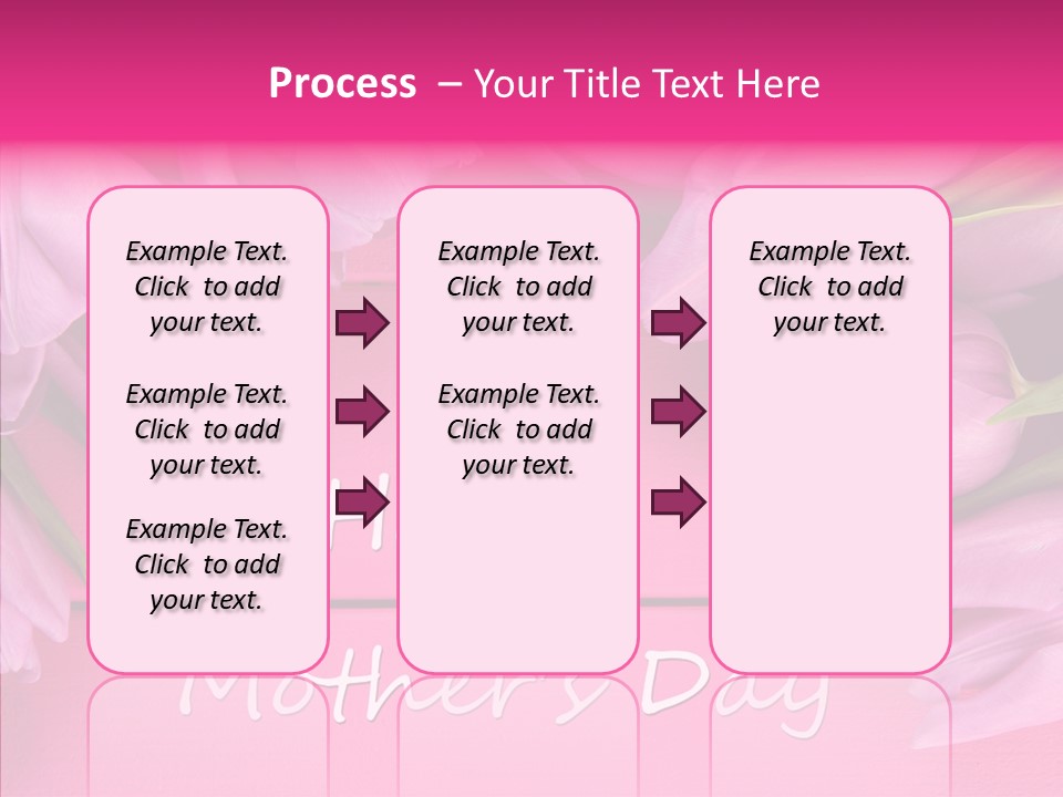 Text Tulip Leaves PowerPoint Template