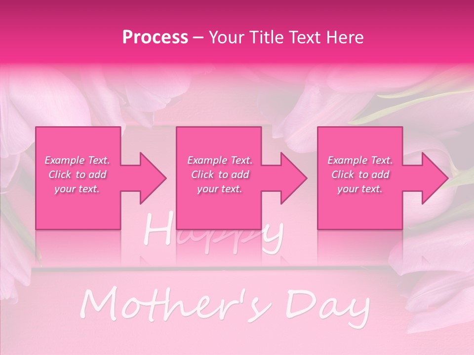 Text Tulip Leaves PowerPoint Template