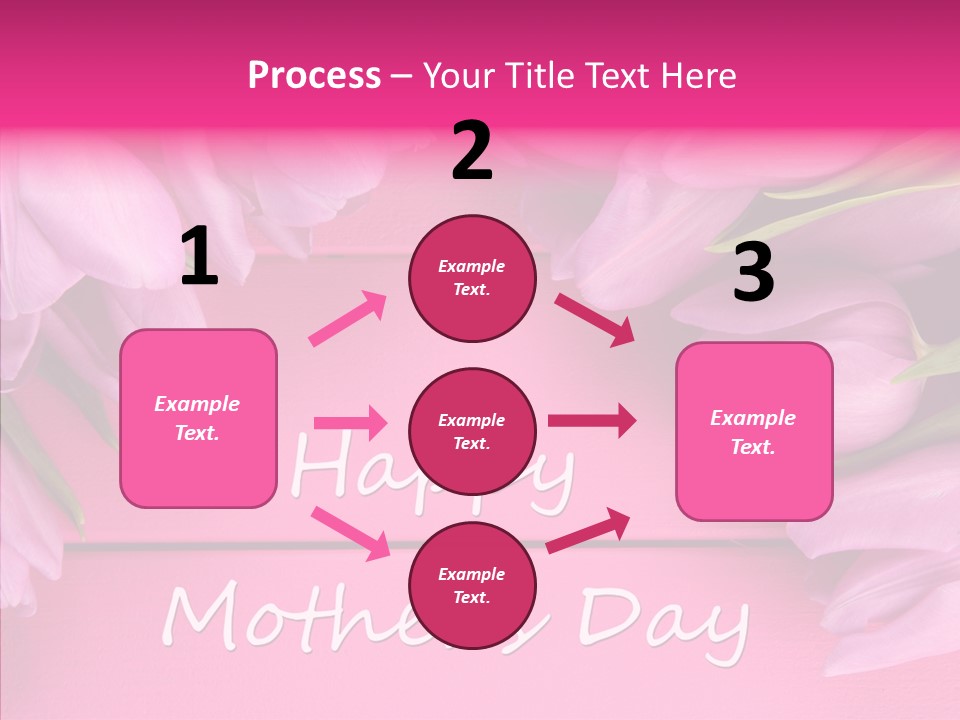 Text Tulip Leaves PowerPoint Template
