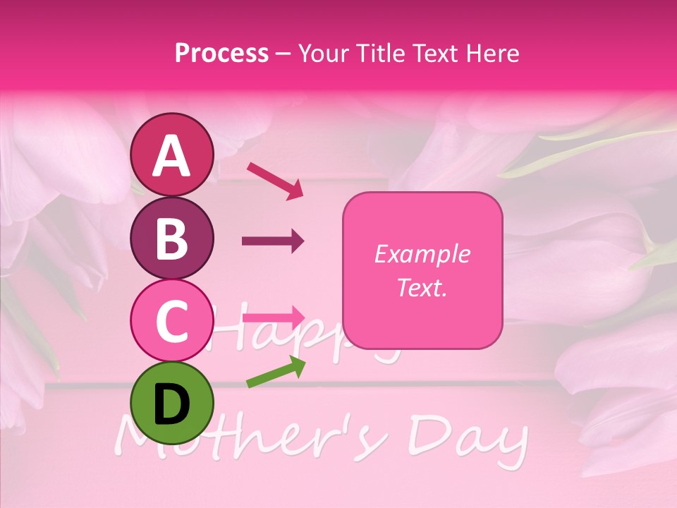Text Tulip Leaves PowerPoint Template