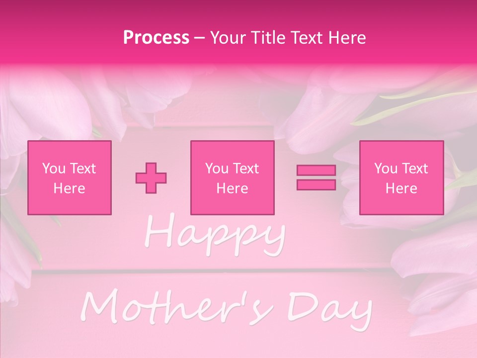 Text Tulip Leaves PowerPoint Template