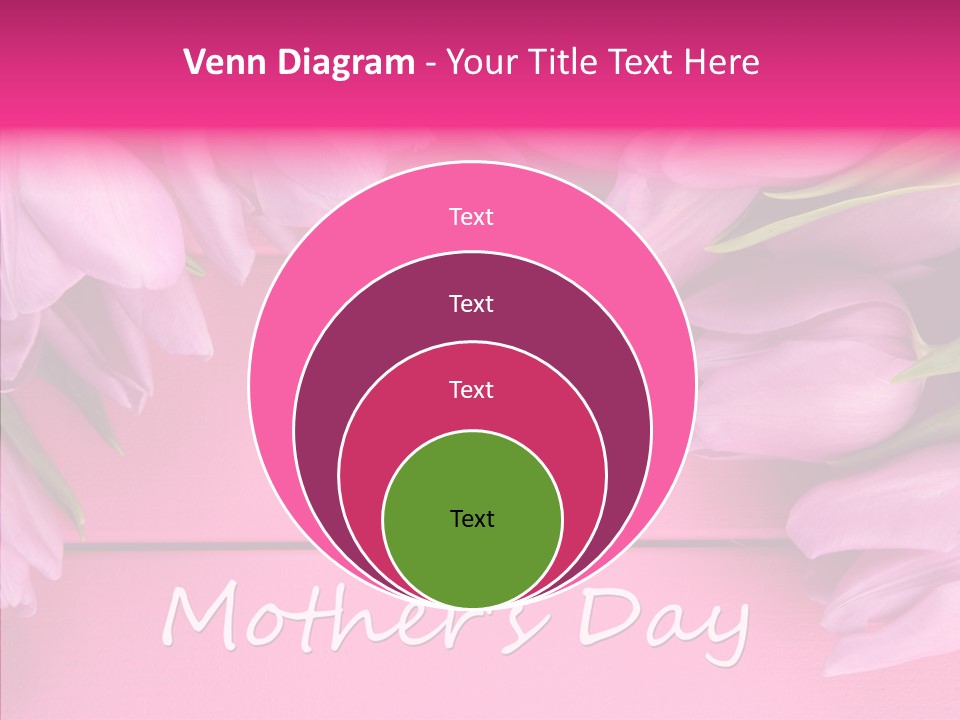 Text Tulip Leaves PowerPoint Template