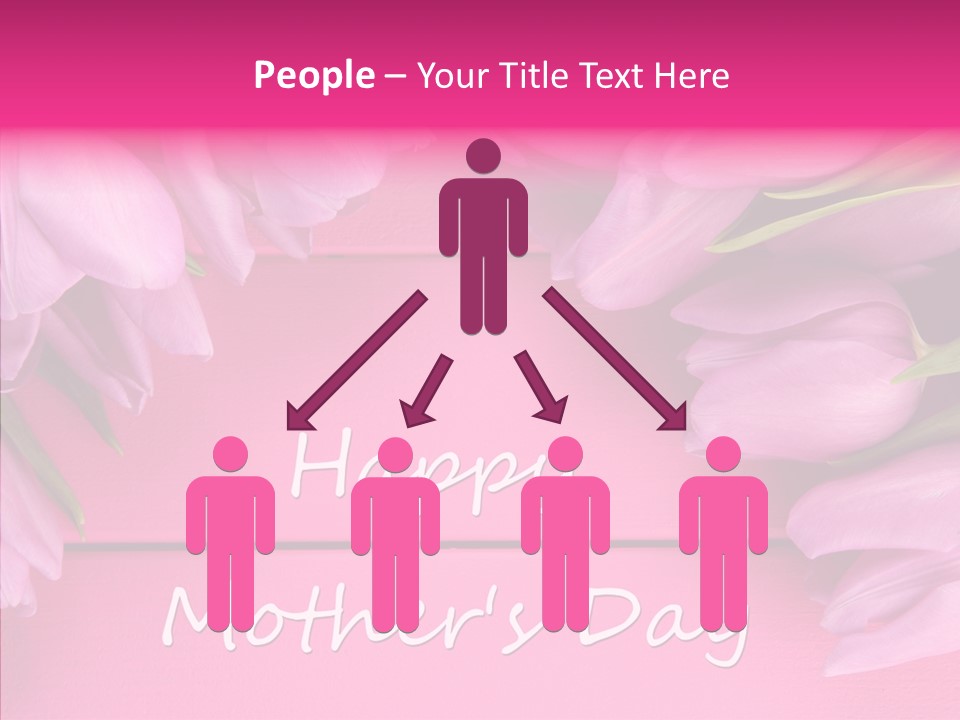 Text Tulip Leaves PowerPoint Template
