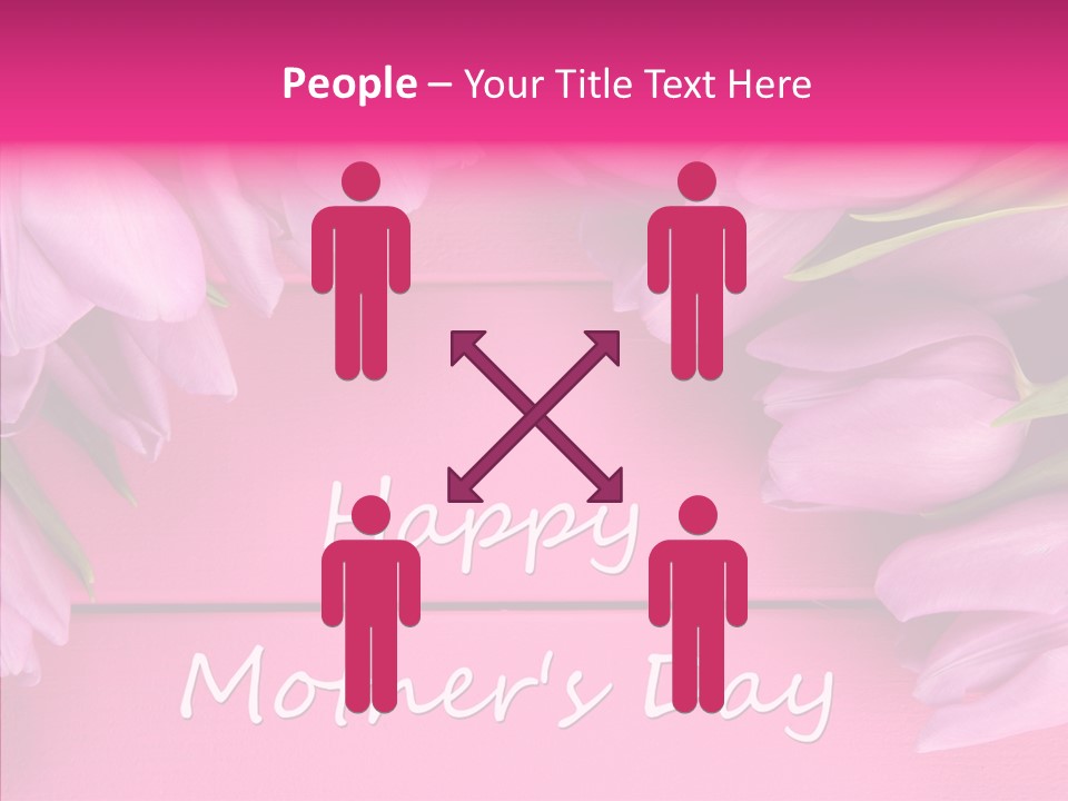 Text Tulip Leaves PowerPoint Template