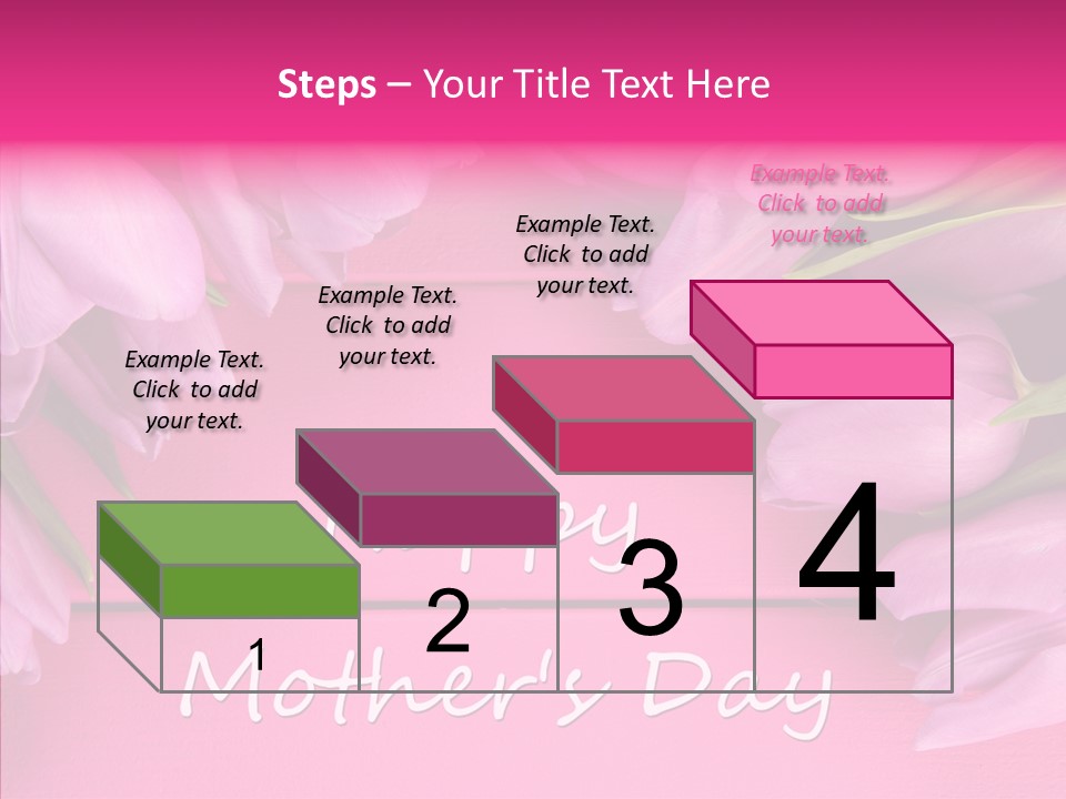 Text Tulip Leaves PowerPoint Template