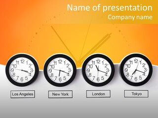 Different Movement Clock PowerPoint Template