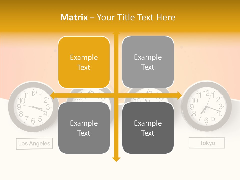 Different Movement Clock PowerPoint Template